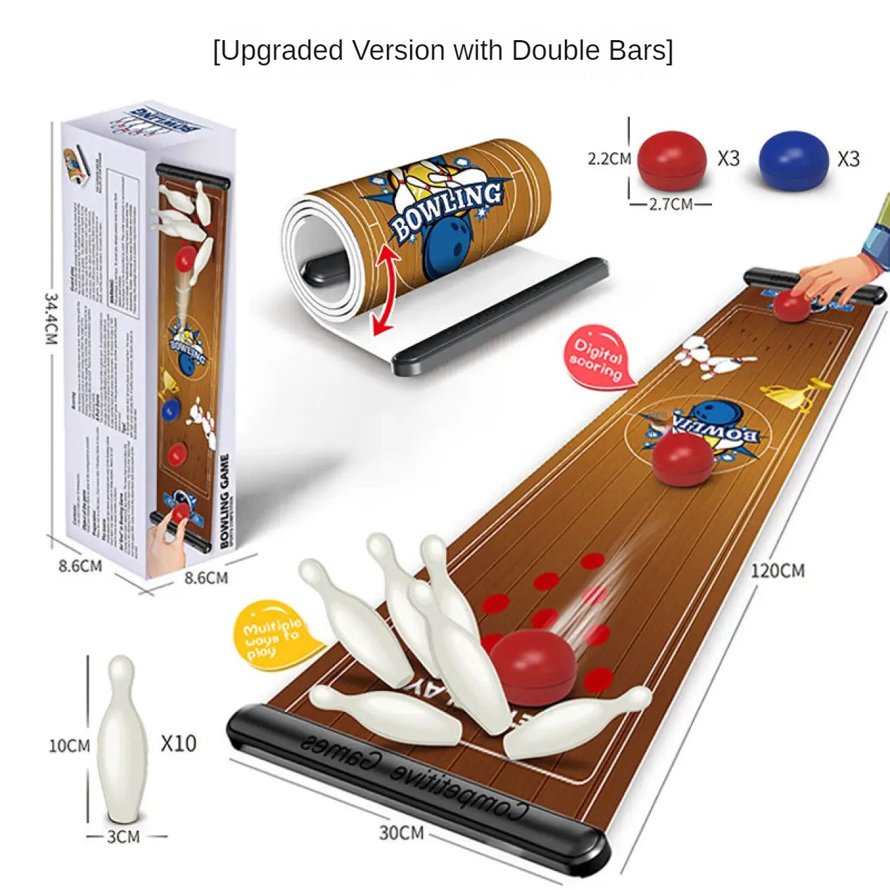 Indoor Curling Board Game Set - Interactive Tabletop Sports Toy for Kids and Family