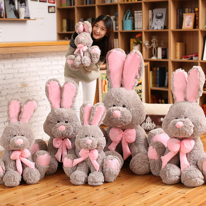 Large Plush Easter Bunny Doll - Adorable Giant Rabbit Stuffed Animal Toy for Girls - Perfect Creative Gift Idea