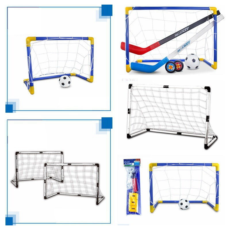 Children's Indoor and Outdoor Plastic Soccer Goal Set - DIY Sports Toy Football Frame