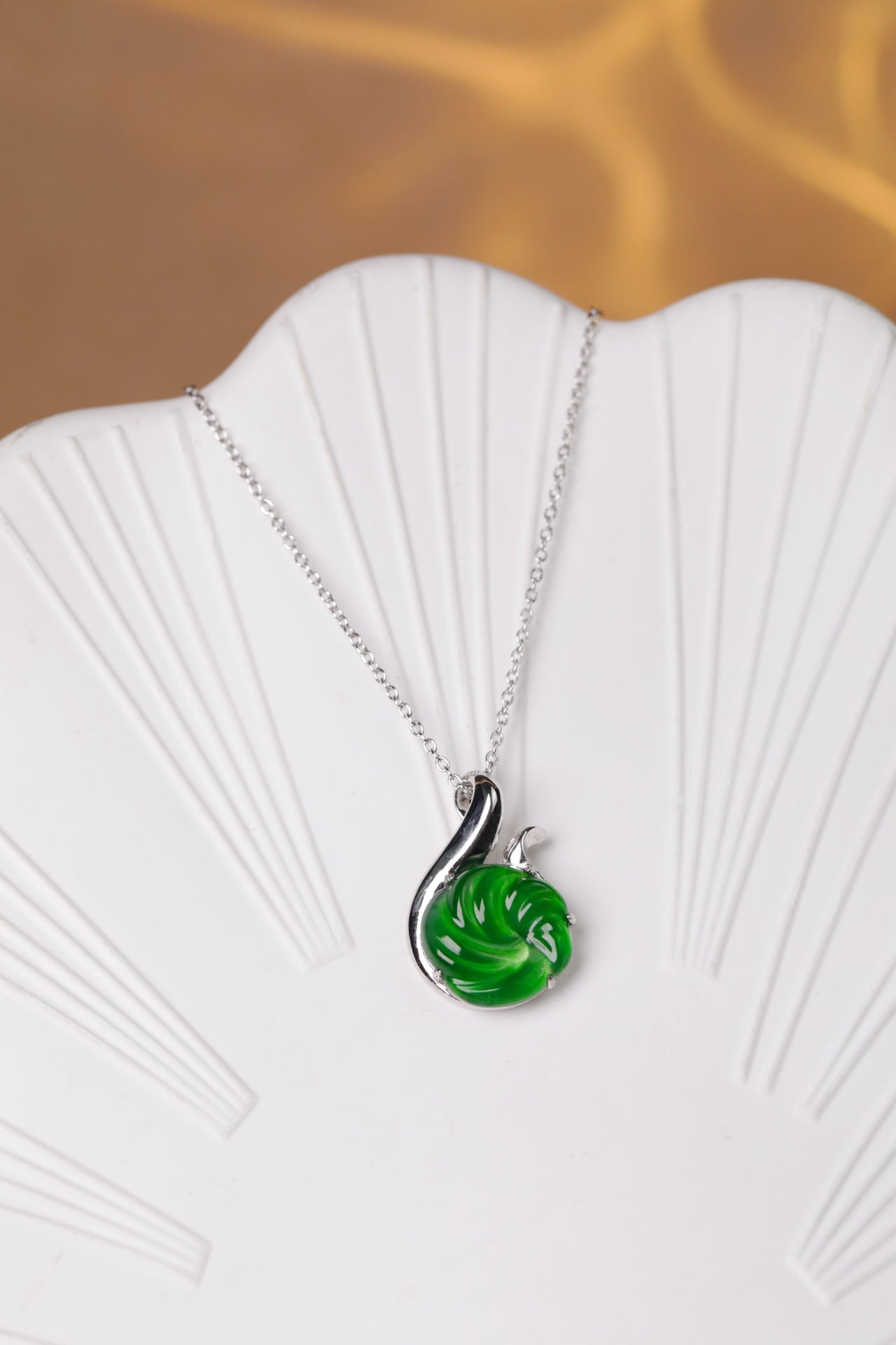 Dancing Necklace  S925 Silver  Jade