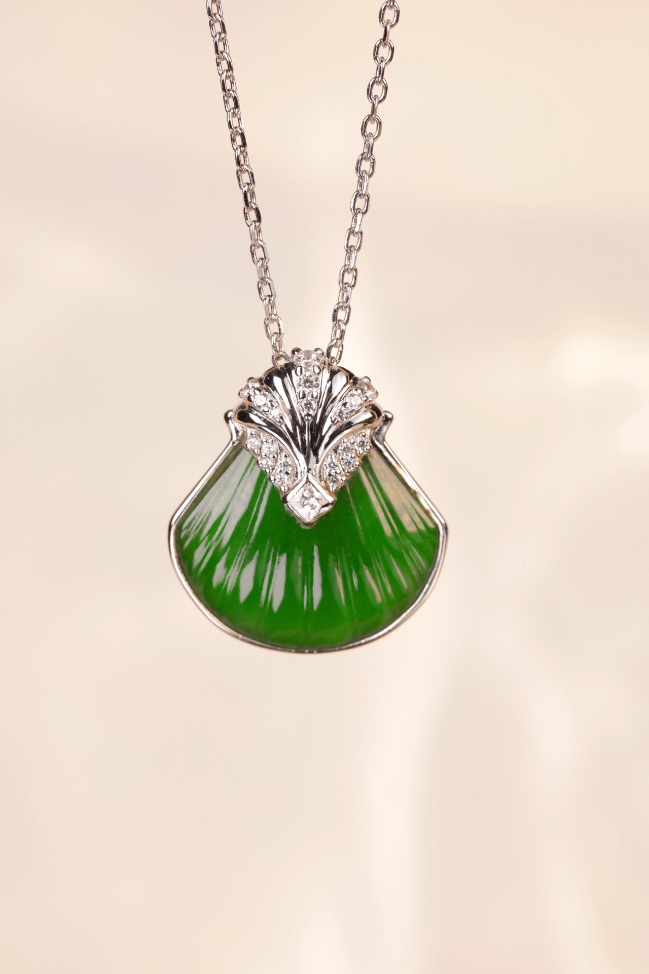 Tidal Reverie Necklace S925 Silver Jade