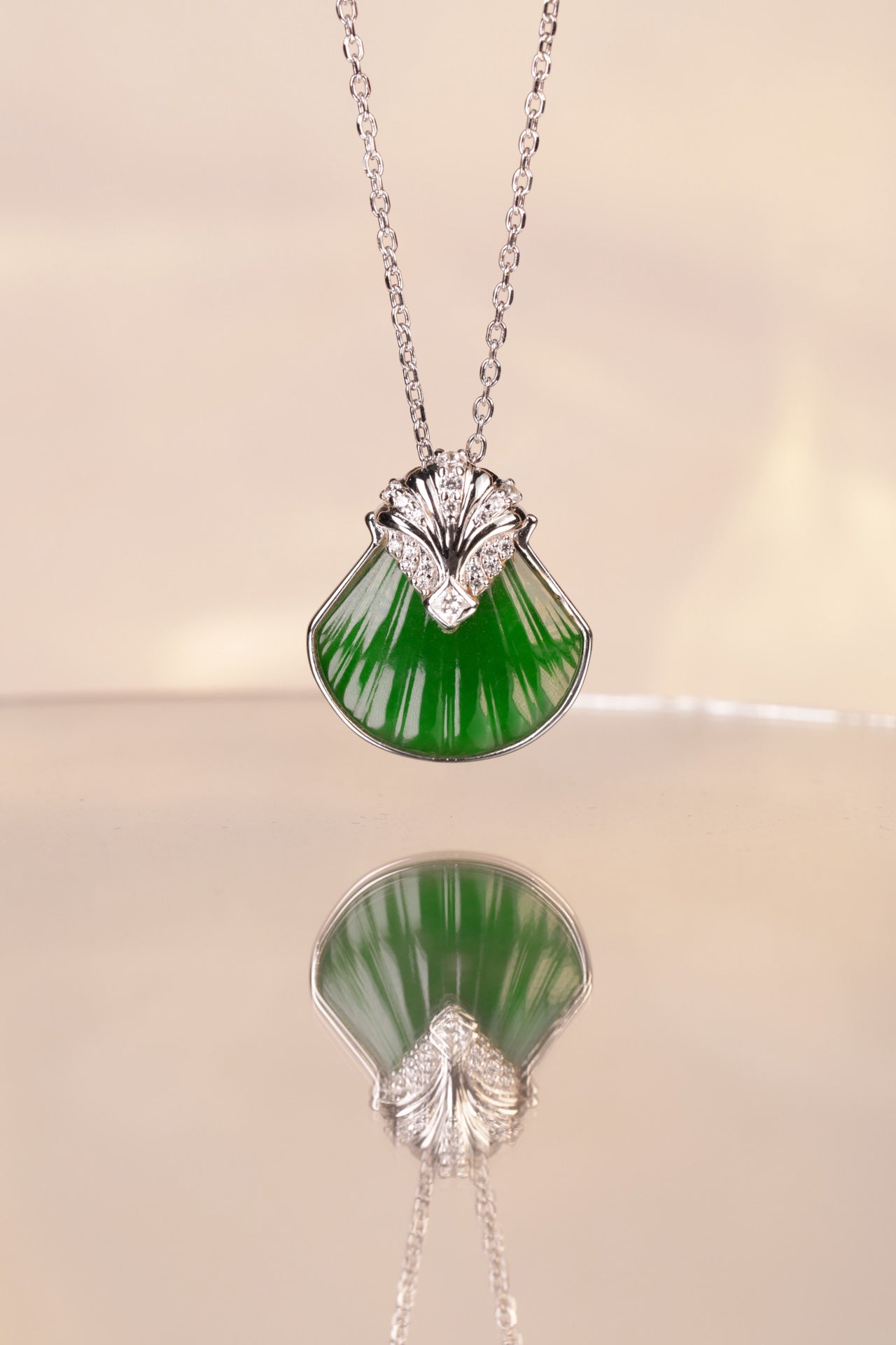 Tidal Reverie Necklace S925 Silver Jade