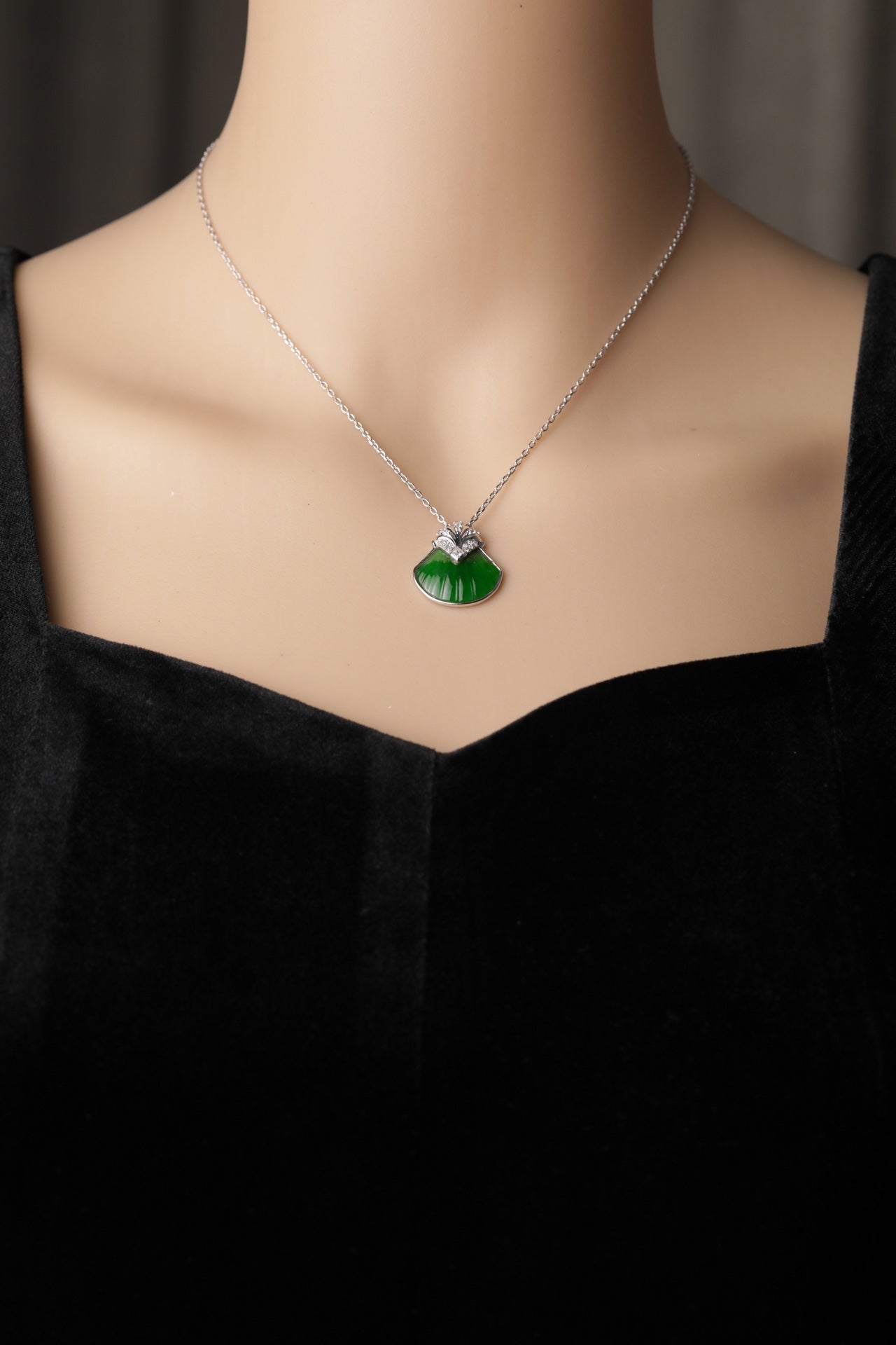 Tidal Reverie Necklace S925 Silver Jade