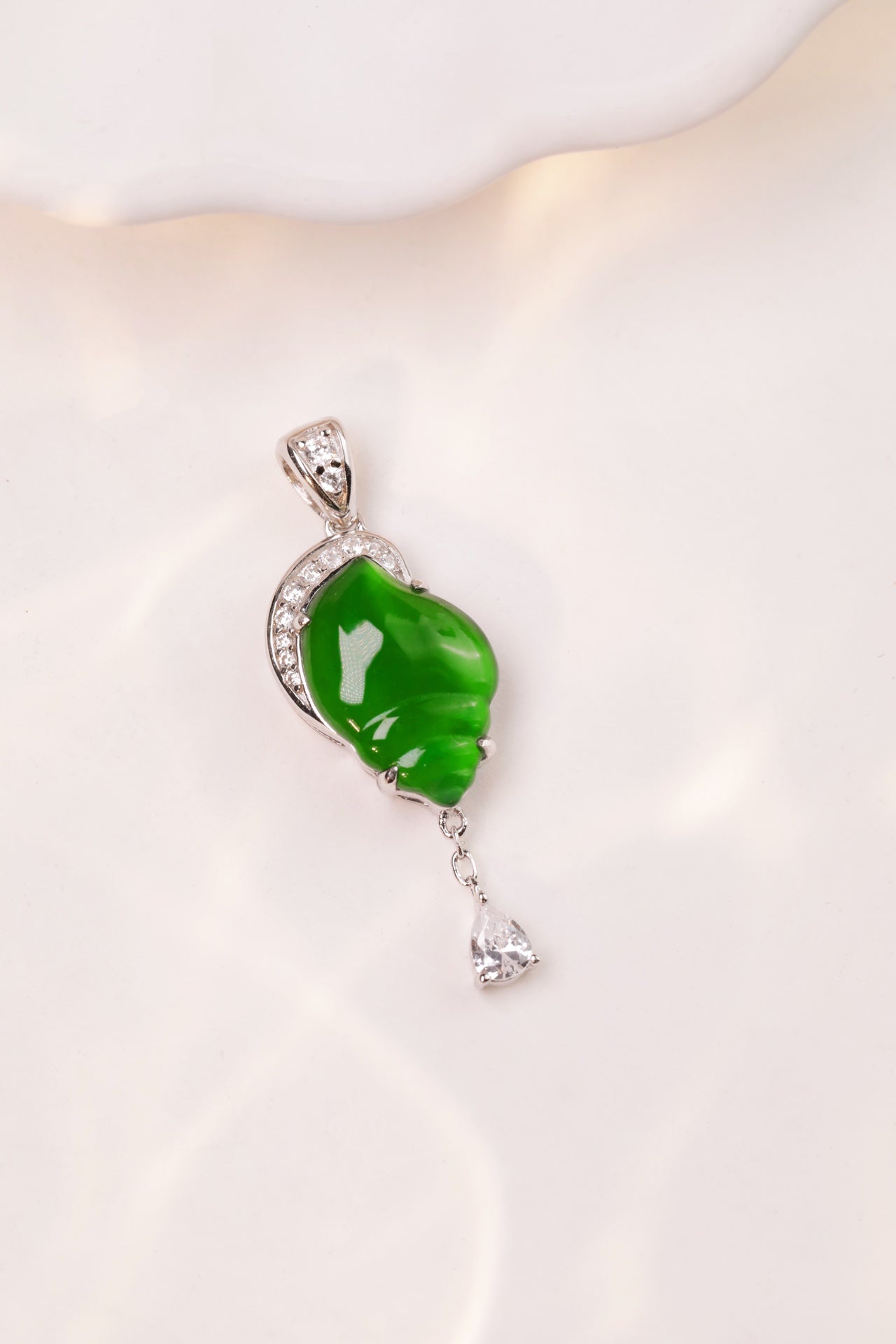 Sea Pendant S925 Silver Jade