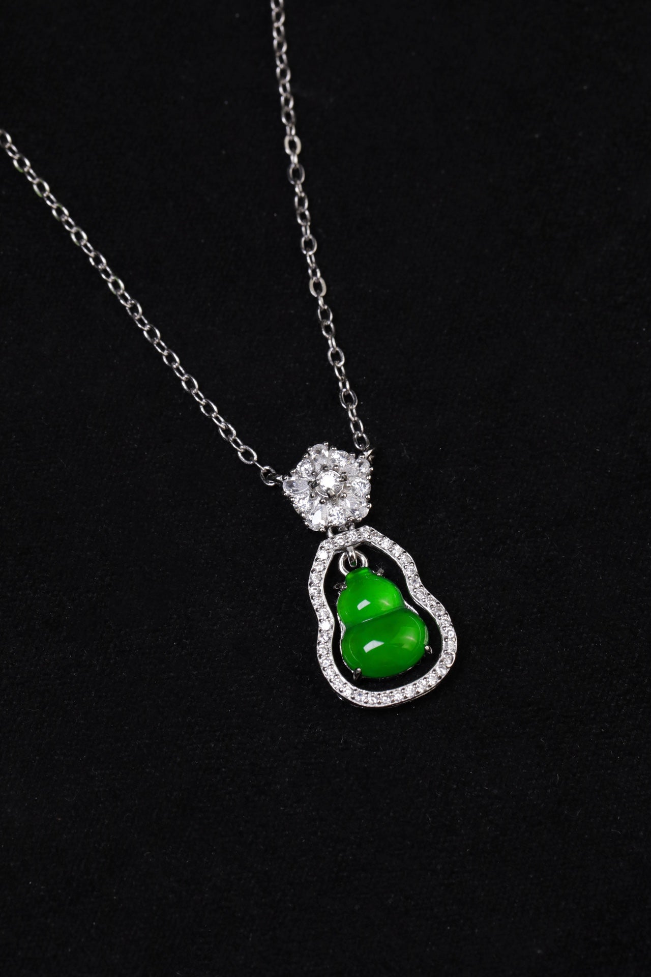 Gourd Necklace S925 Silver Jade