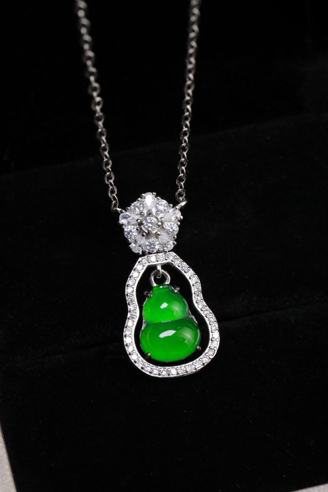 Gourd Necklace S925 Silver Jade