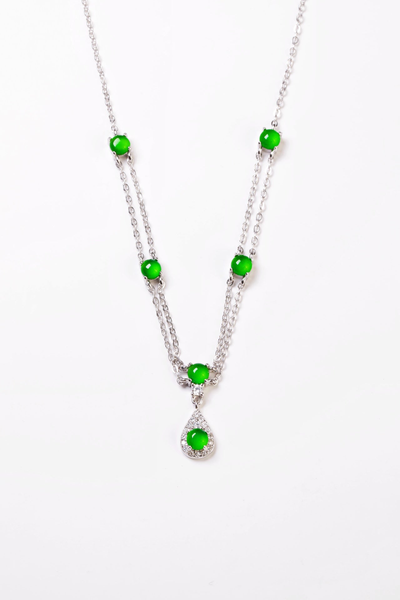 Egg Necklace S925 Silver Jade