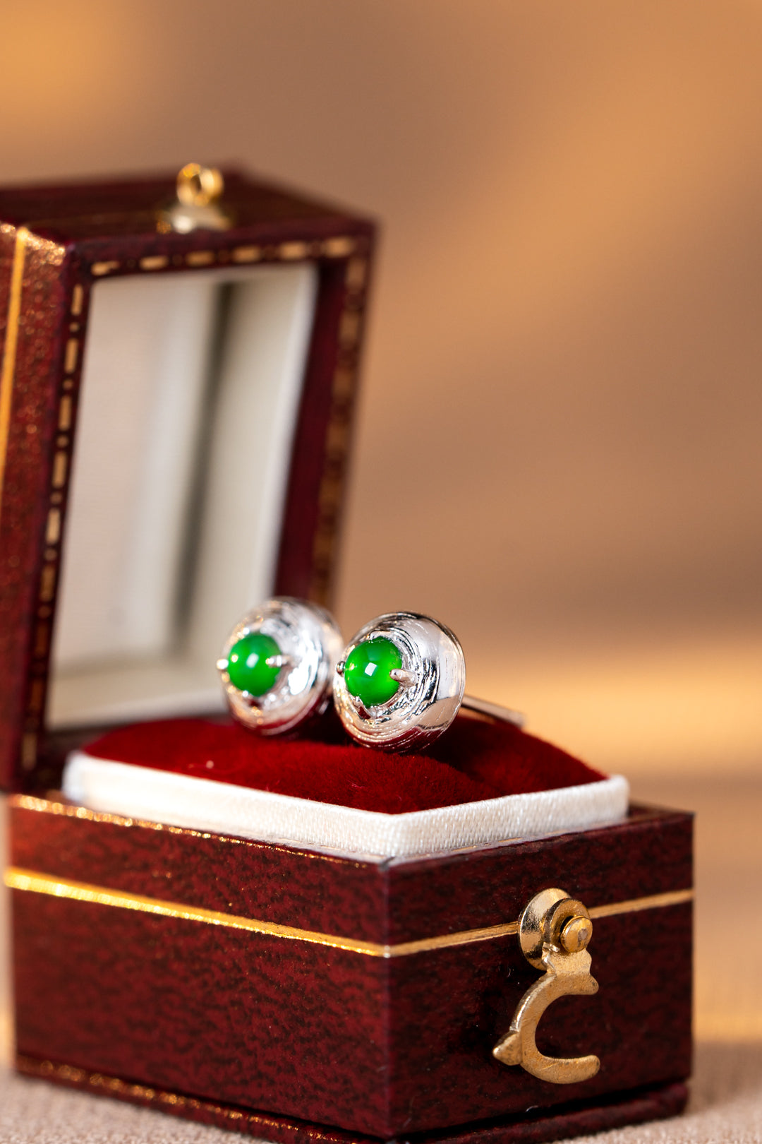 Elegant Moment Earrings S925 silver Jade