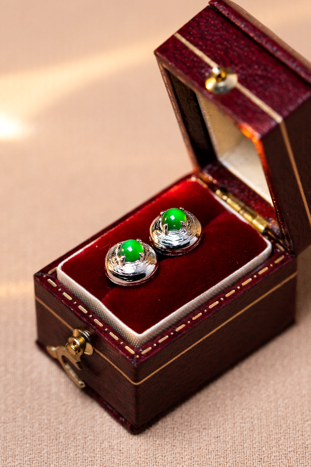 Elegant Moment Earrings S925 silver Jade