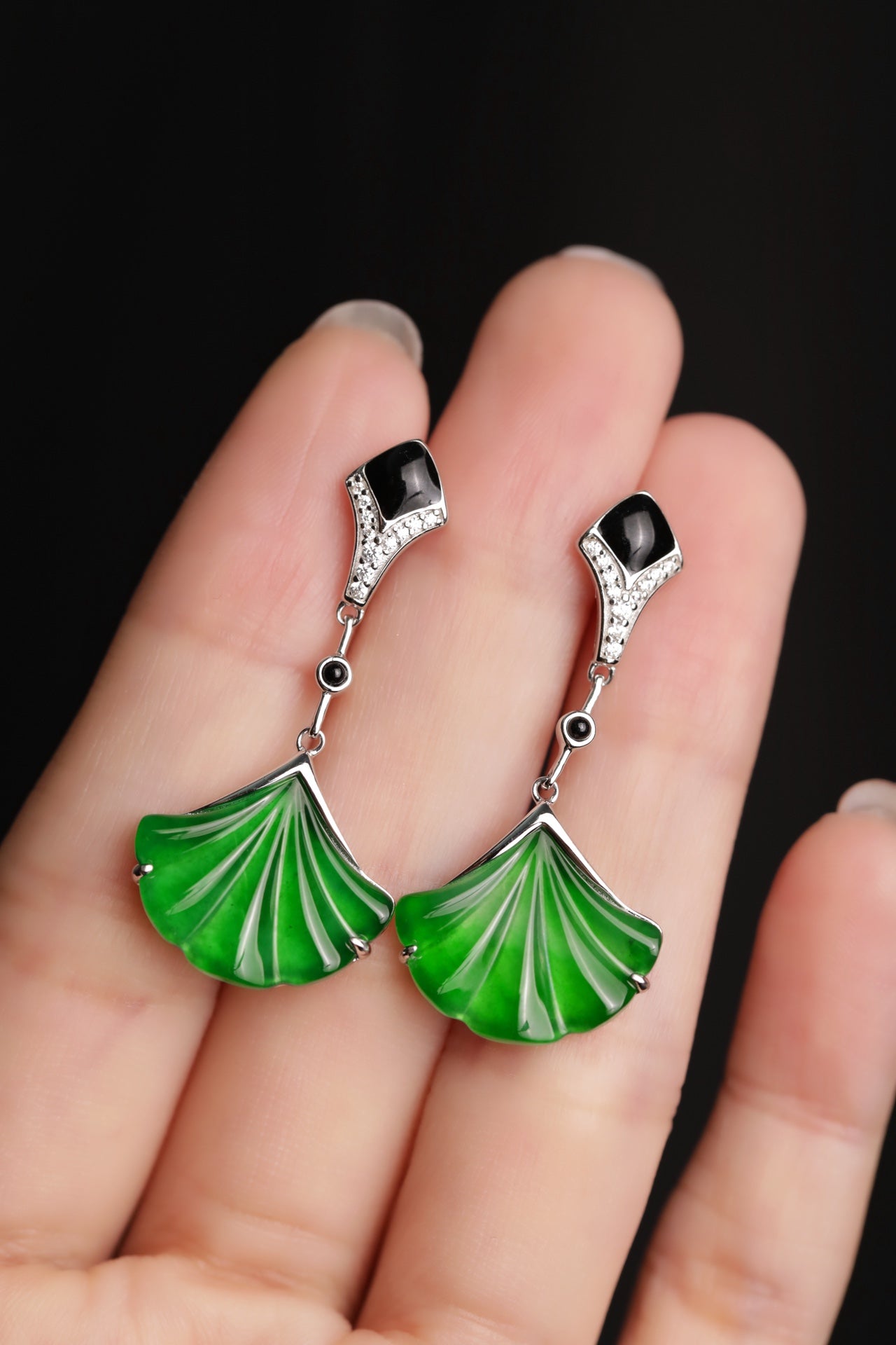 Xingyun earrings S925 silver jade