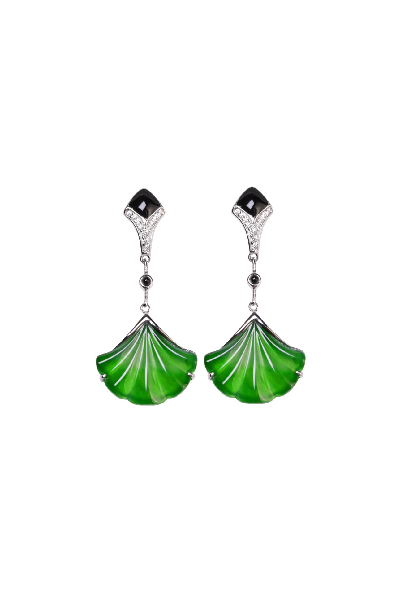 Xingyun earrings S925 silver jade