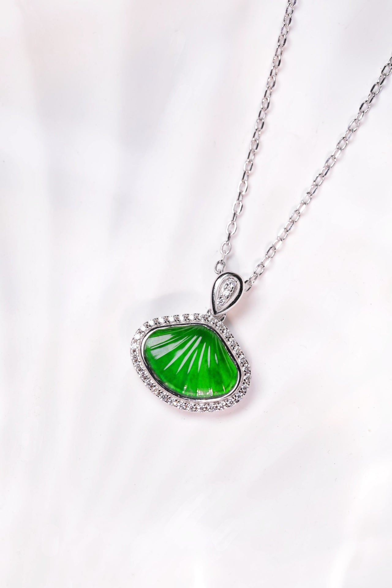 Shell Necklace S925 Silver Jade