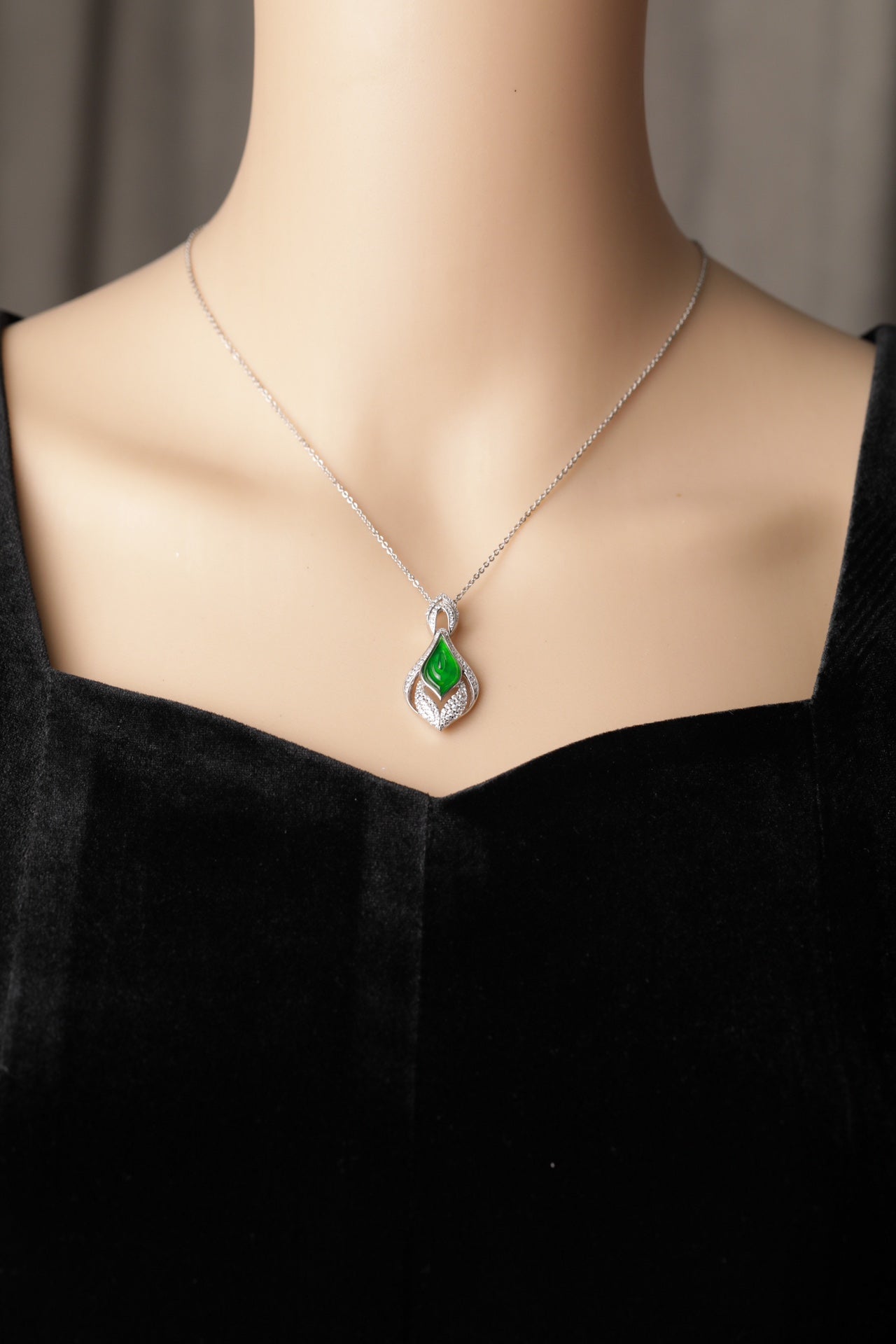 The Best of Goodness: Water Pendant S925 Silver Jade