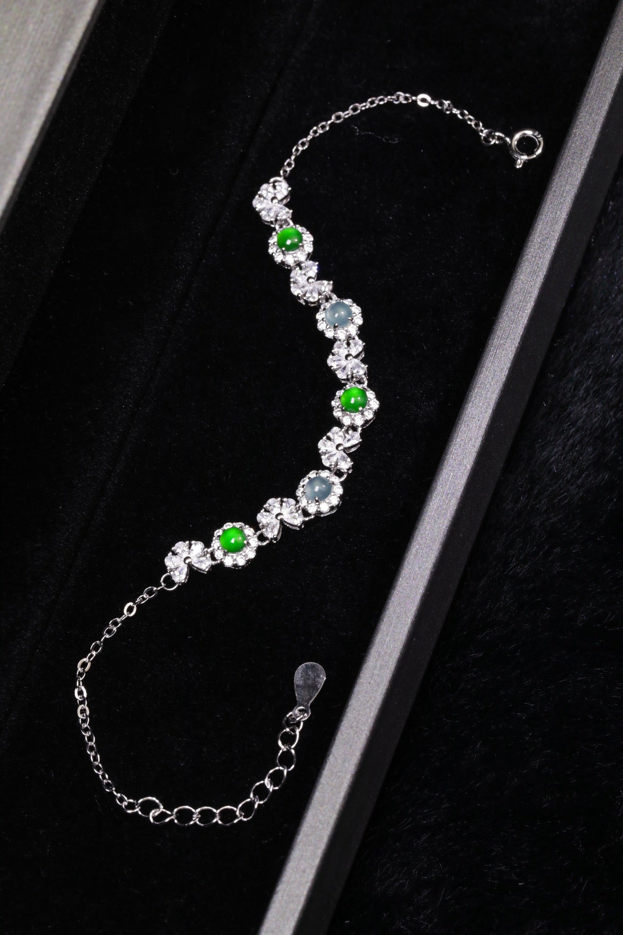 Dream Intertwined Bracelet S925 silver jadeite