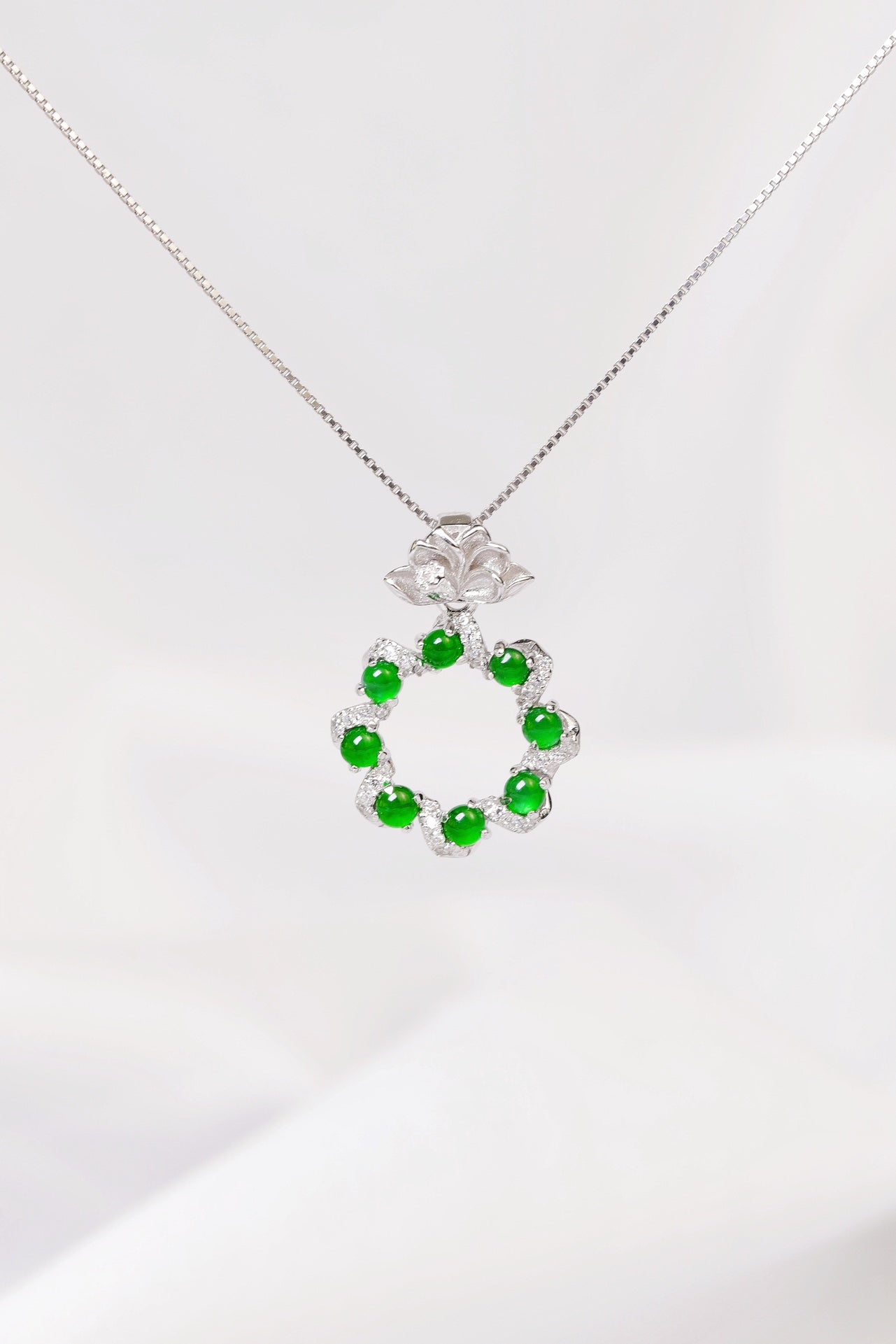 Ring Pendant S925 Silver Jade