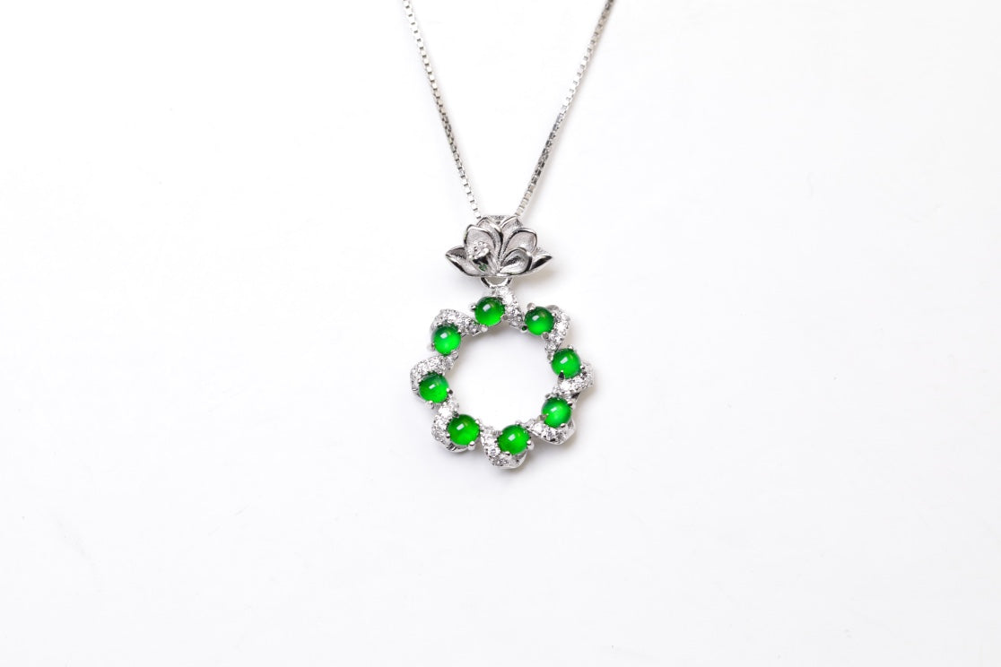 Ring Pendant S925 Silver Jade