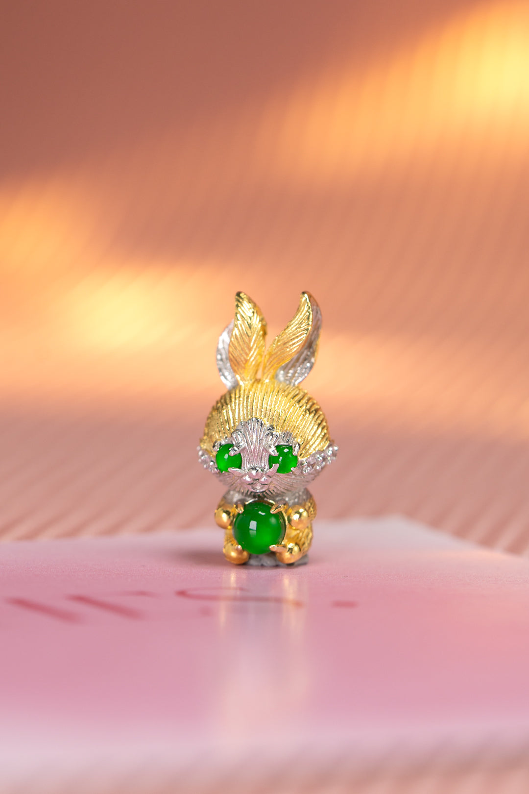 Rabbit Pendant S925 Silver Jade