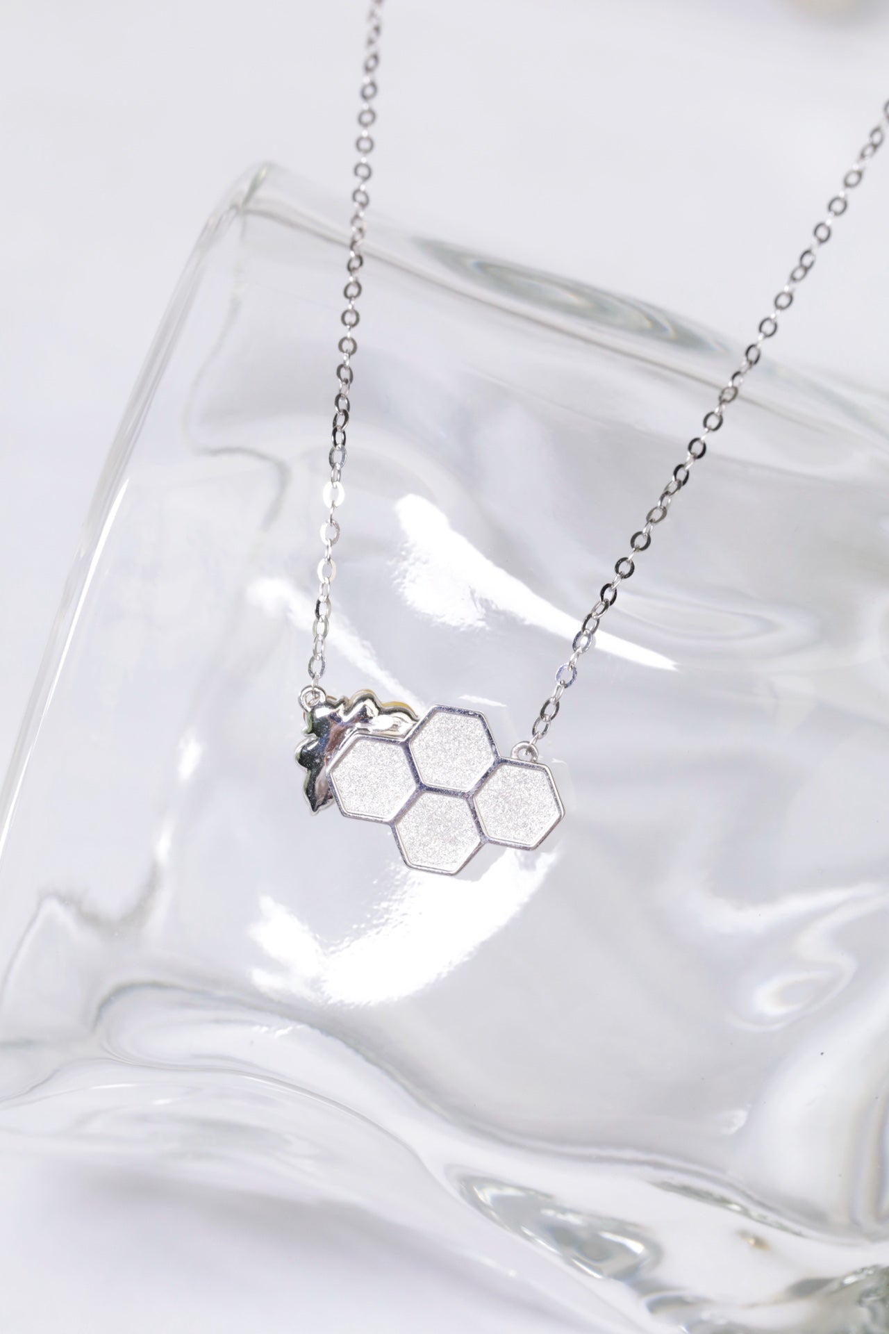 Bee Necklace S925 Silver Jade