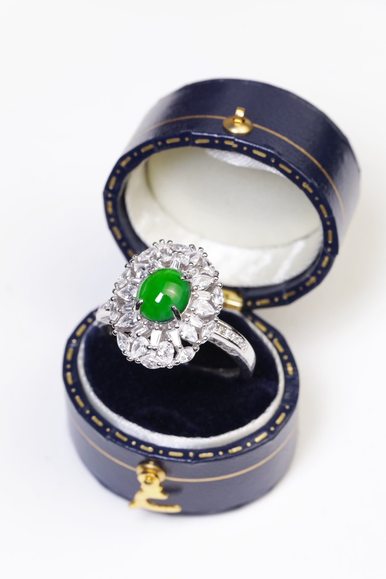 Melody of Love Ring S925 silver jade