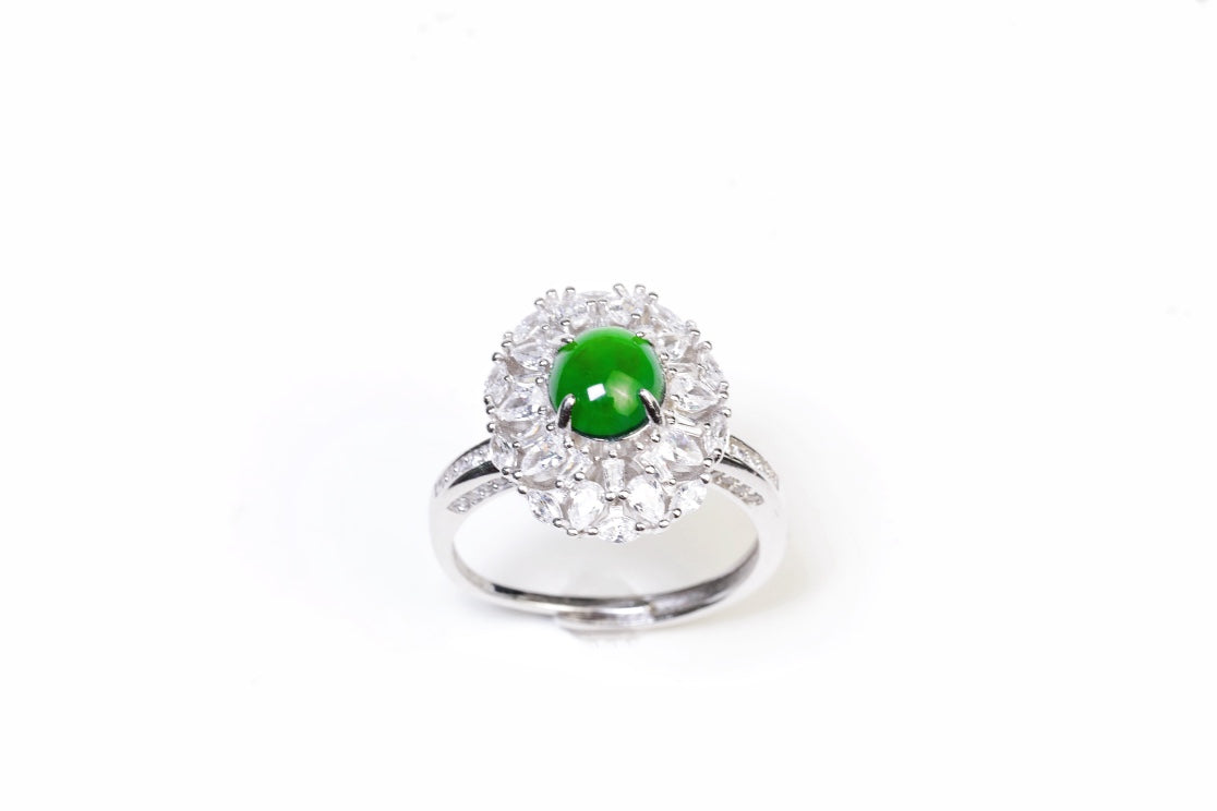 Melody of Love Ring S925 silver jade