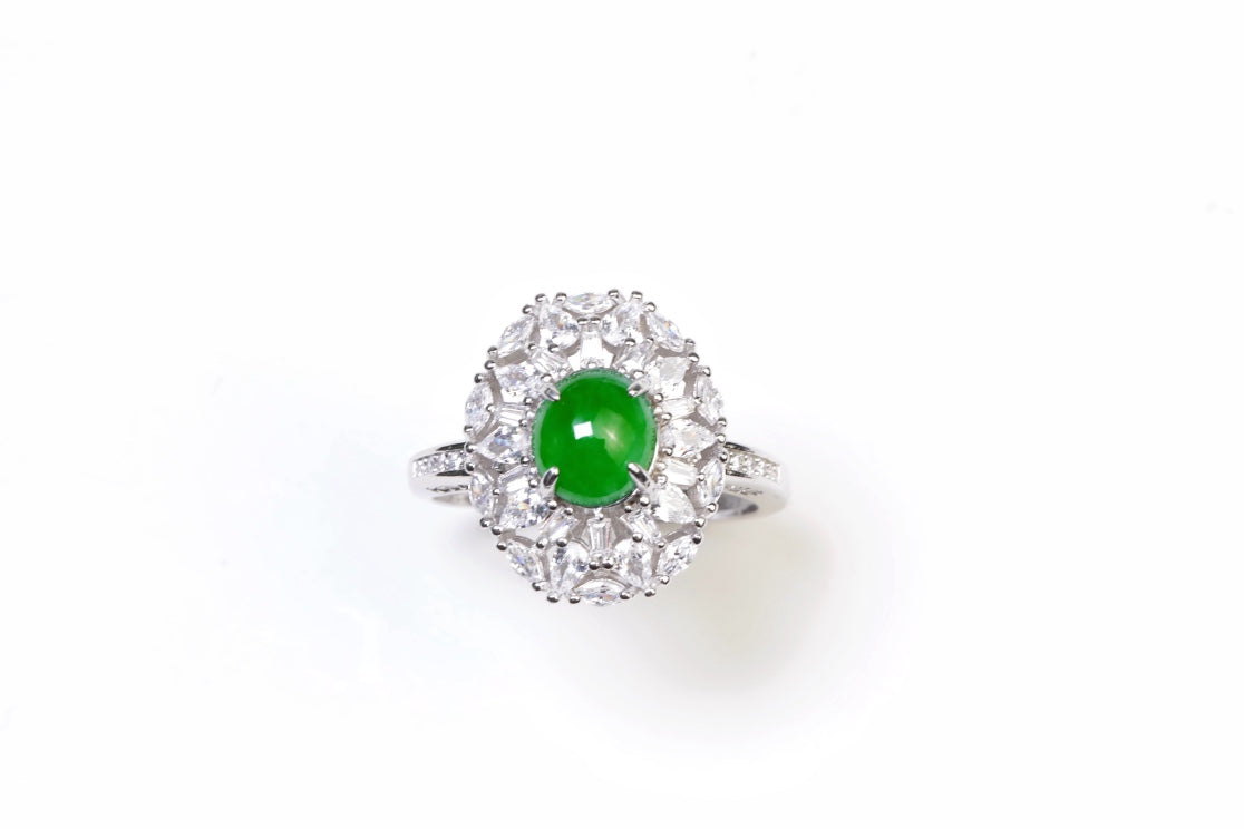 Melody of Love Ring S925 silver jade