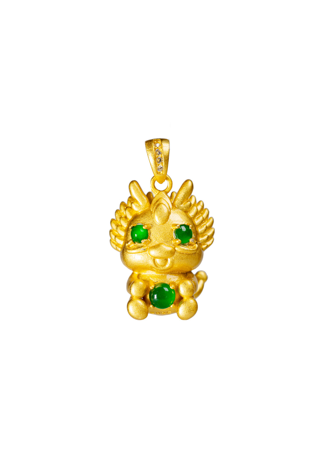 Little Dragon Pendant S925 Silver Jade