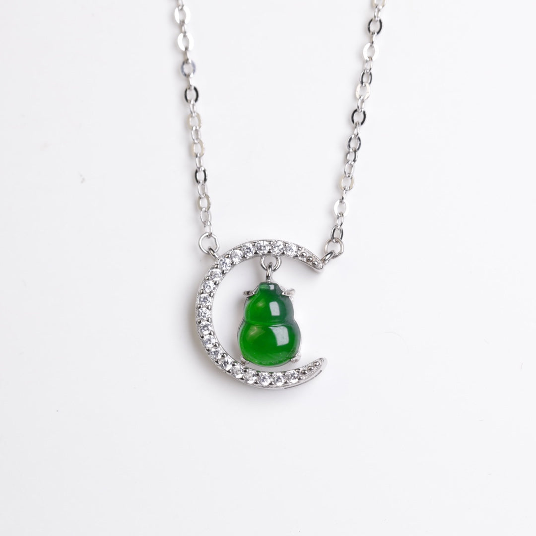 Gourd Necklace S925 Silver Jade