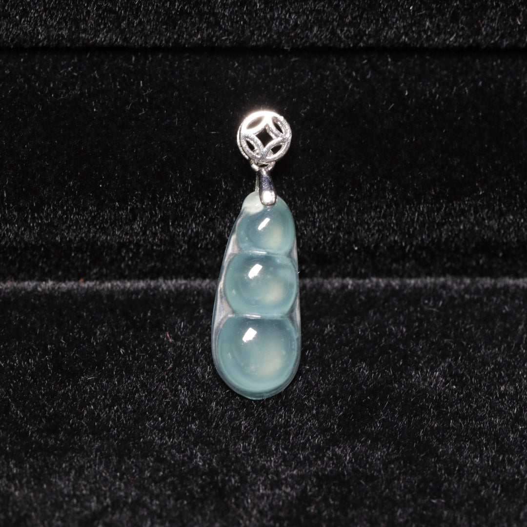 Bean Pendant S925 Silver Jade