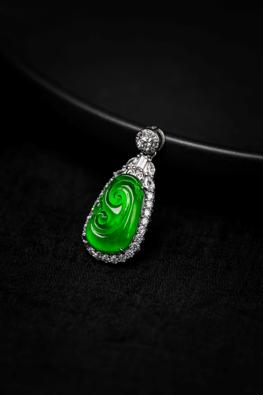 Ruyi Pendant S925 Silver Jade