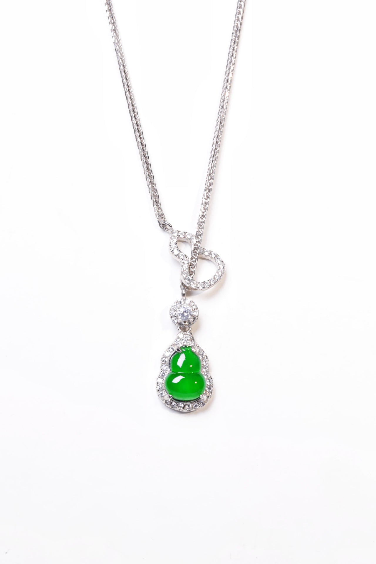 Gourd Necklace S925 Silver Jade