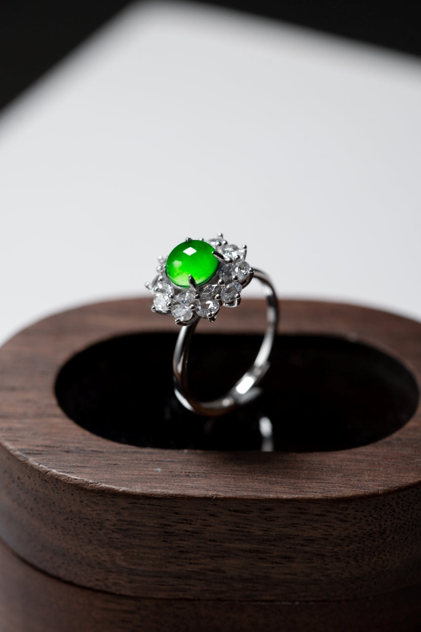 Dream Garden Ring S925 silver jade