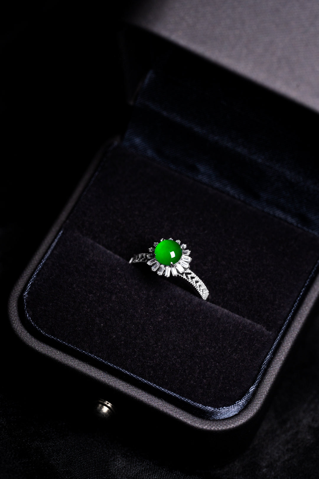 Brilliant Moment Ring S925 silver jade