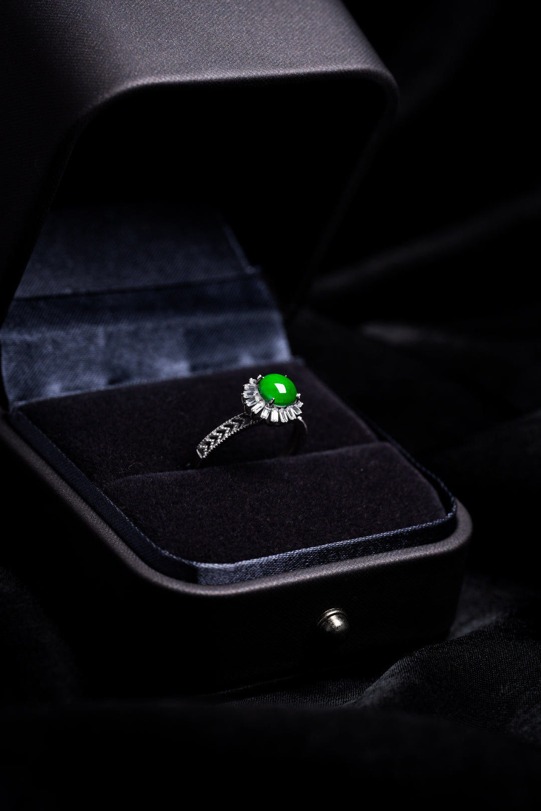 Brilliant Moment Ring S925 silver jade