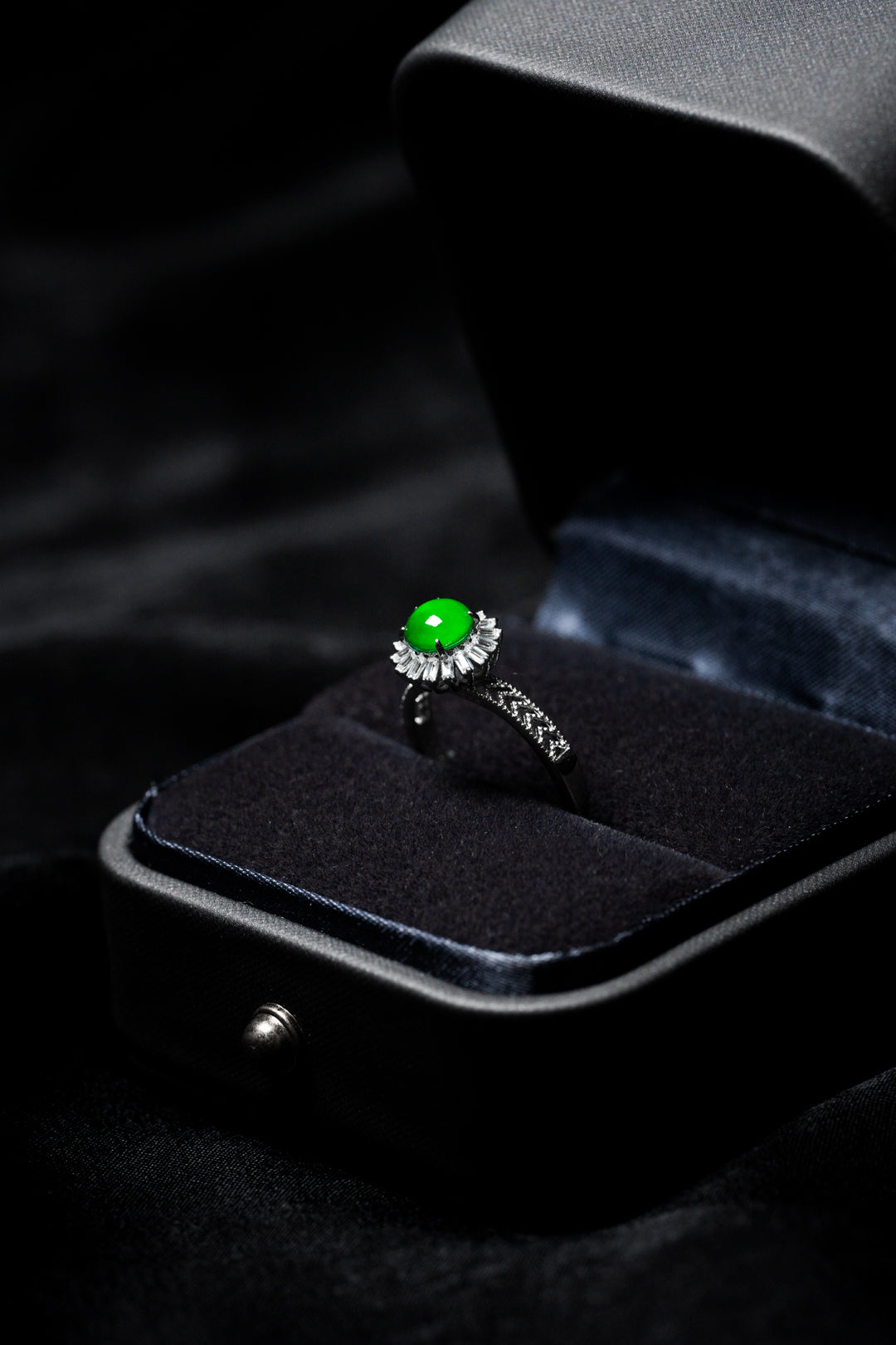 Brilliant Moment Ring S925 silver jade