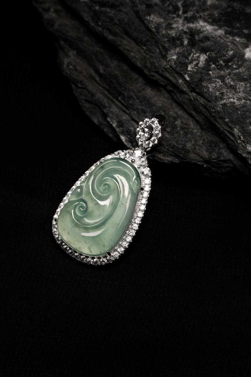 Ruyi Pendant S925 Silver Jade