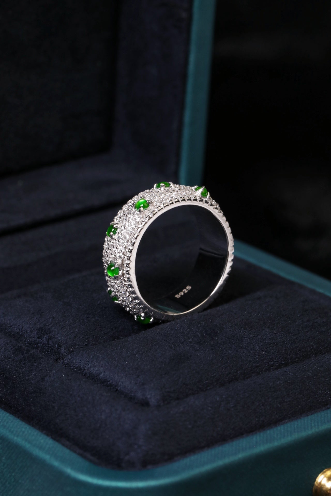 Lucky Ring S925 Silver Jade