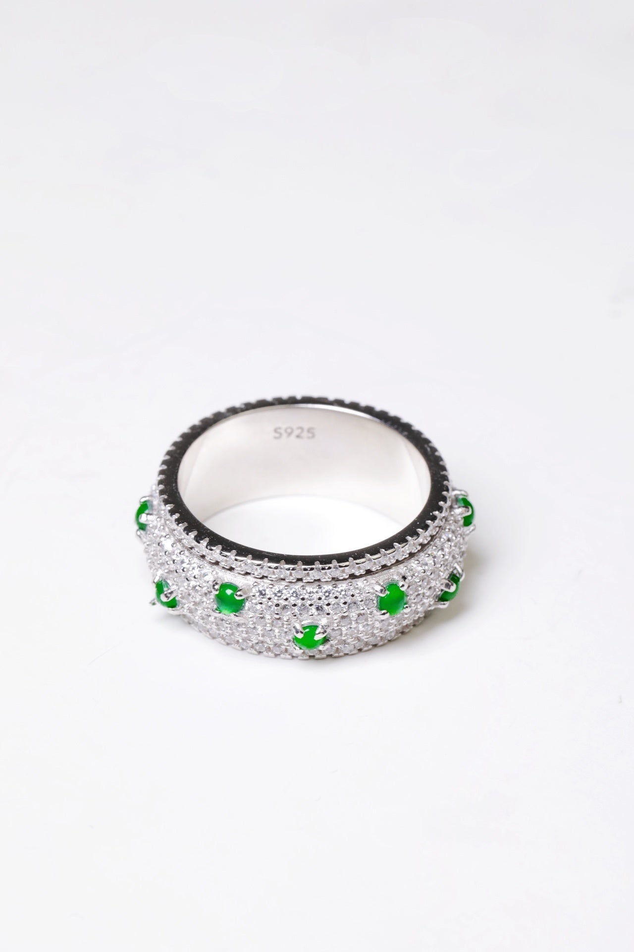 Lucky Ring S925 Silver Jade