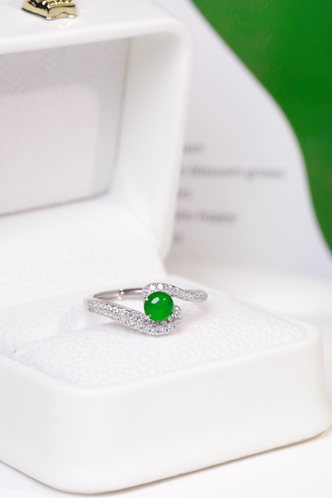 First Love Ring S925 silver jade