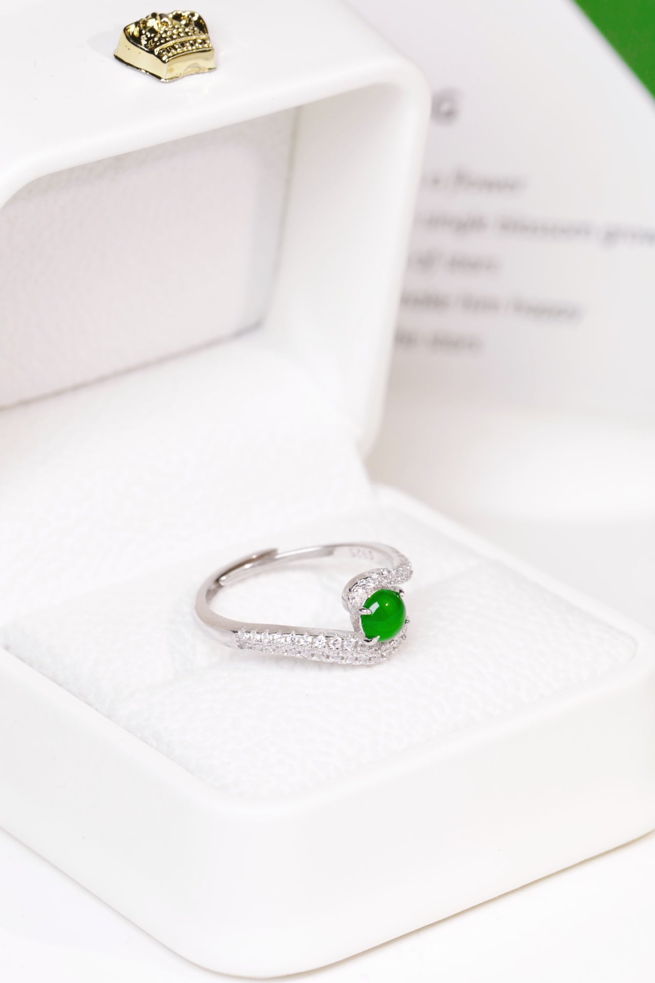 First Love Ring S925 silver jade