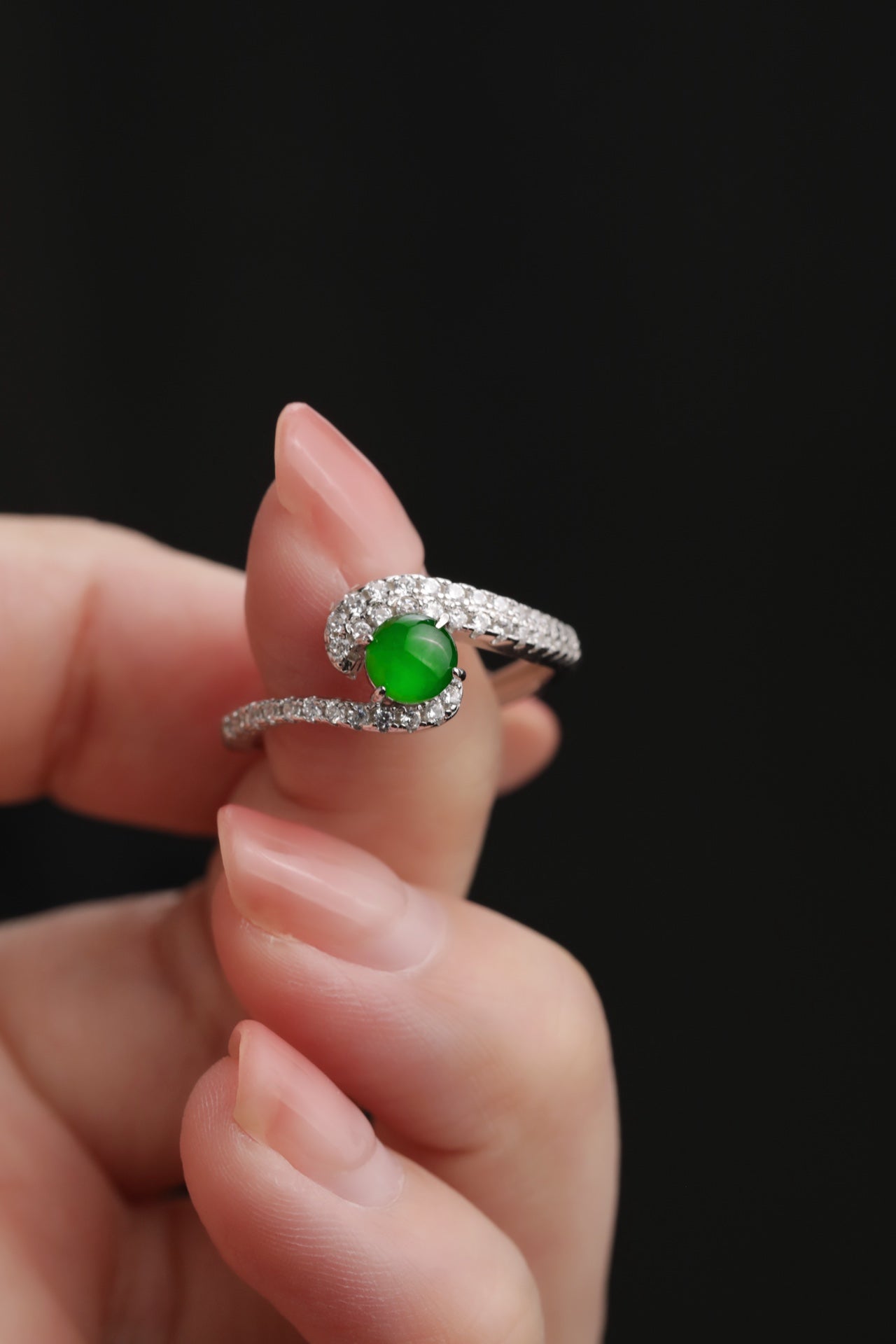 First Love Ring S925 silver jade