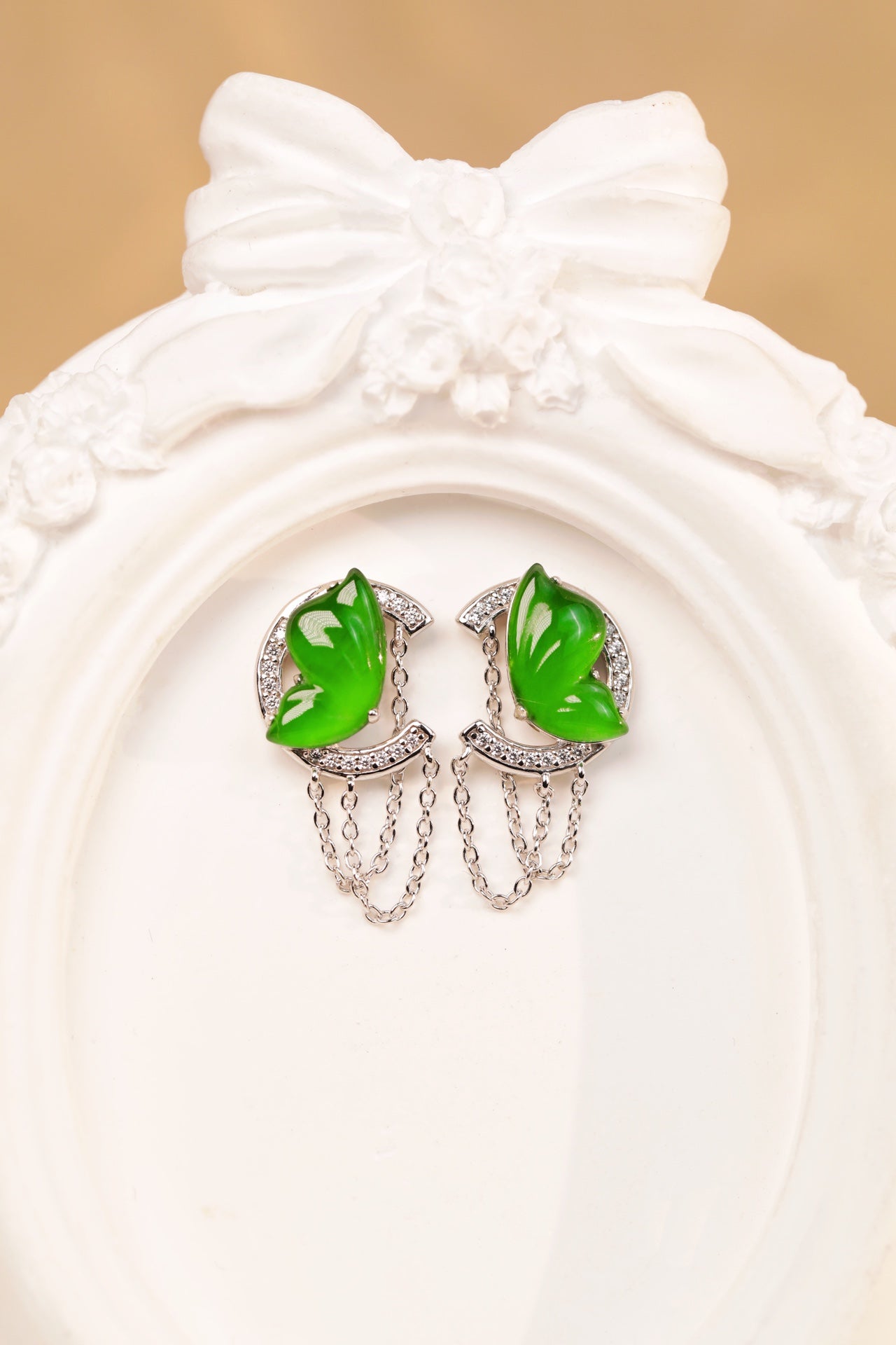 Butterfly Surround Stud Earrings