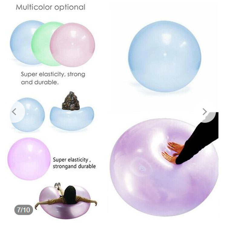 Giant Bubble Ball - Reusable Inflatable Water Balloon for Toddlers, Kids' Outdoor Toy for Yard Games and Summer Fun