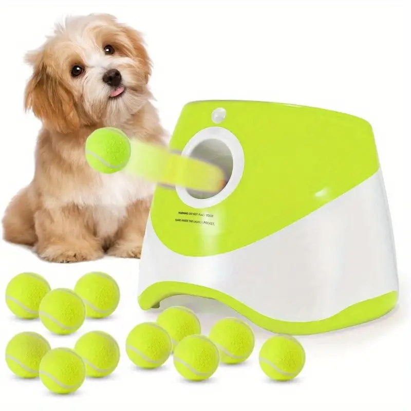 Pet Ball Launcher - Outdoor Flexible Tennis Ball Thrower, Automatic Throwing Dog Toy