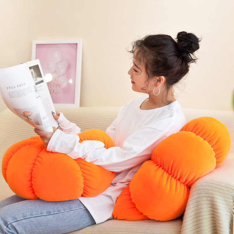 Cute Pumpkin Pillow Plush Toy Doll Round Cushion Birthday Gift Doll