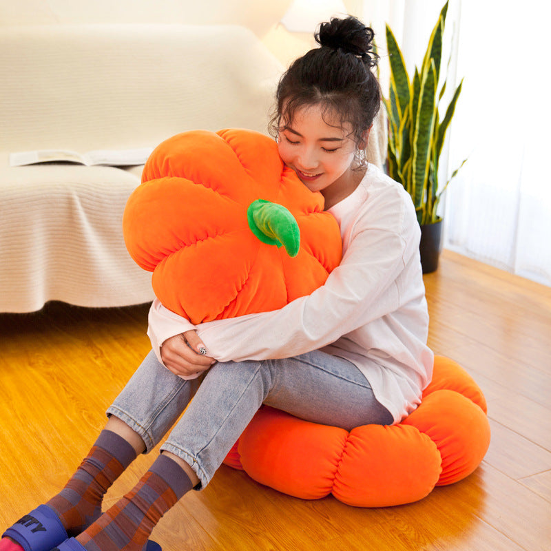 Cute Pumpkin Pillow Plush Toy Doll Round Cushion Birthday Gift Doll