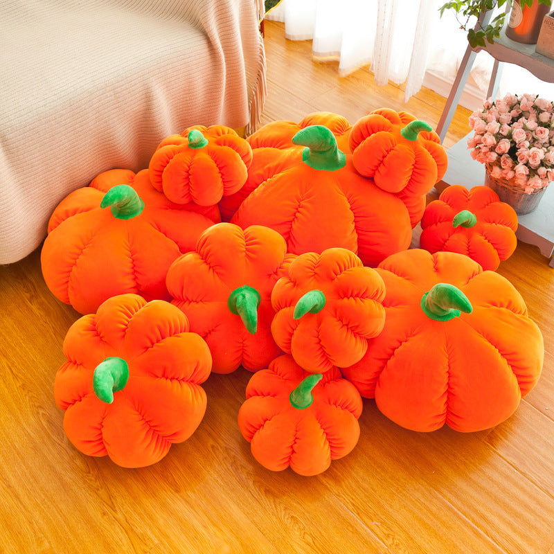 Cute Pumpkin Pillow Plush Toy Doll Round Cushion Birthday Gift Doll