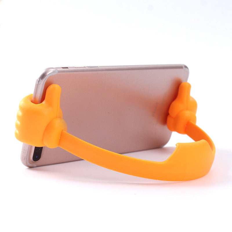 Smiley Face Thumbs Up Phone Holder - Desktop Cartoon Stand, Multiple Colors and Styles