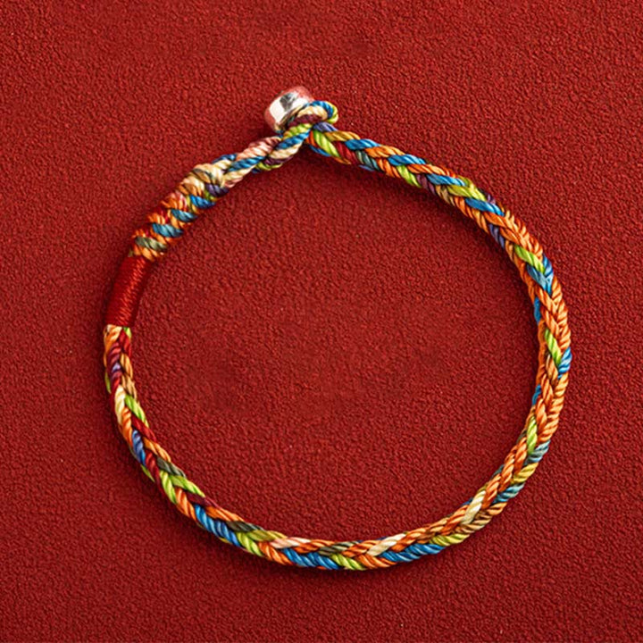 "May you be healthy and happy" Lucky Multicolored Bracelet