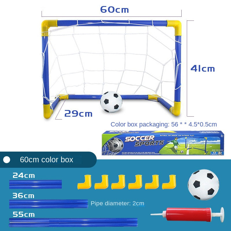 Children's Indoor and Outdoor Plastic Soccer Goal Set - DIY Sports Toy Football Frame