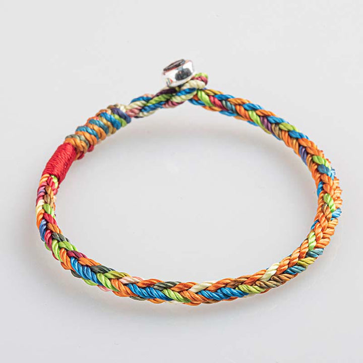 "May you be healthy and happy" Lucky Multicolored Bracelet